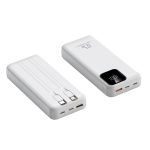 2025 New Model 20000mAh Power Bank with Built-in Cable and Plug, 3-in-1 Magnetic Wireless Fast Charging, Suitable for iPhone and Apple Phones, Compact and Portable