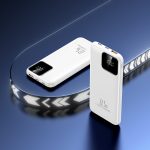 2025 New Model Power Bank with Fast Charging, 20000mAh Capacity, Built-in Cable, Ultra-thin and Portable, Suitable for iPhone 16 and iPhone 15