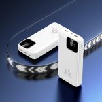 20000mAh Power Bank with Built-in Four Cables, High Capacity, 35W Fast Charging, Portable Mobile Power Bank, Suitable for Apple 15, Huawei, iPhone 16, Xiaomi, and Airplane-Carryable