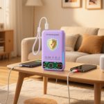 Super Fast Charging, Ultra-high Capacity 20000mAh Power Bank with Built-in Cable, Ultra-thin, Miniature, and Portable, Universal Use